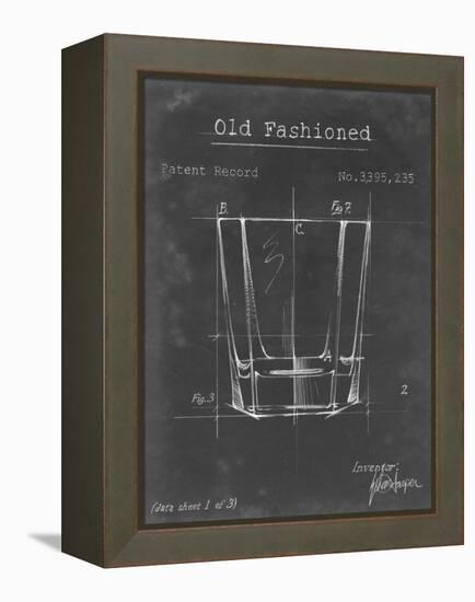 Barware Blueprint I-Ethan Harper-Framed Stretched Canvas