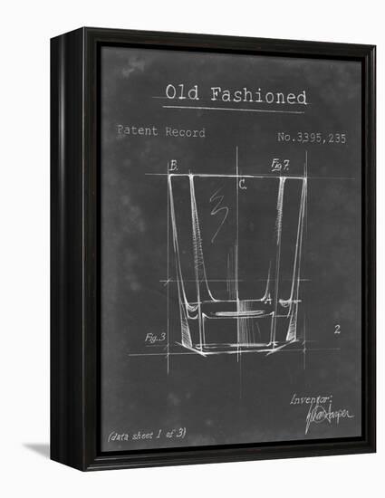 Barware Blueprint I-Ethan Harper-Framed Stretched Canvas