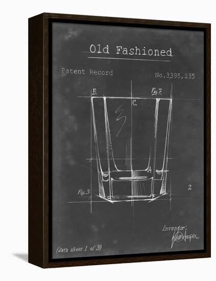 Barware Blueprint I-Ethan Harper-Framed Stretched Canvas