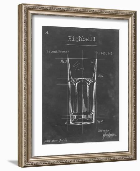 Barware Blueprint II-Ethan Harper-Framed Art Print