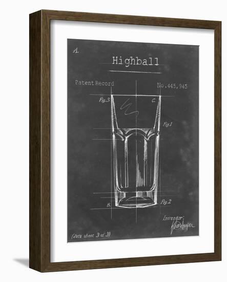 Barware Blueprint II-Ethan Harper-Framed Art Print