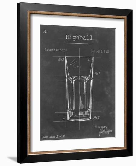 Barware Blueprint II-Ethan Harper-Framed Art Print