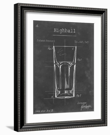 Barware Blueprint II-Ethan Harper-Framed Art Print