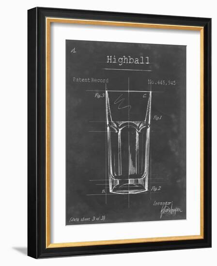 Barware Blueprint II-Ethan Harper-Framed Art Print