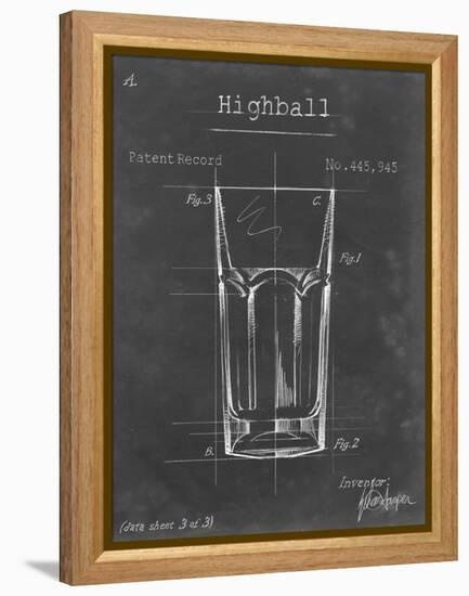 Barware Blueprint II-Ethan Harper-Framed Stretched Canvas