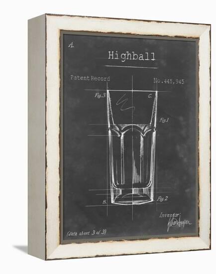 Barware Blueprint II-Ethan Harper-Framed Stretched Canvas