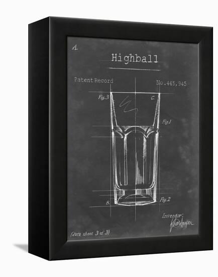 Barware Blueprint II-Ethan Harper-Framed Stretched Canvas