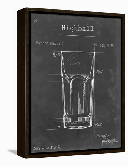 Barware Blueprint II-Ethan Harper-Framed Stretched Canvas