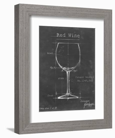 Barware Blueprint III-Ethan Harper-Framed Art Print