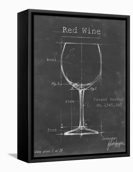 Barware Blueprint III-Ethan Harper-Framed Stretched Canvas