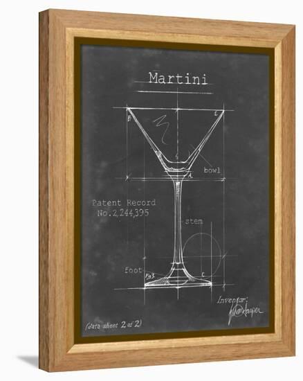 Barware Blueprint V-Ethan Harper-Framed Stretched Canvas