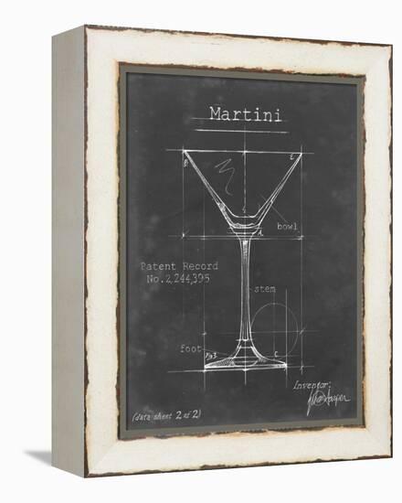 Barware Blueprint V-Ethan Harper-Framed Stretched Canvas