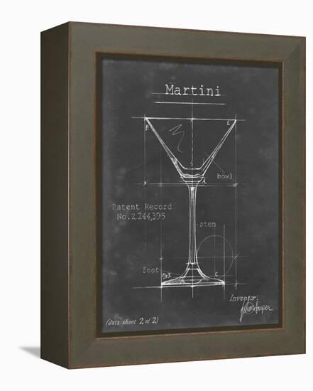 Barware Blueprint V-Ethan Harper-Framed Stretched Canvas