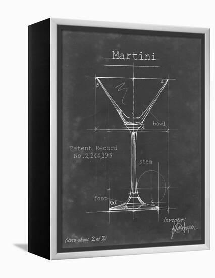 Barware Blueprint V-Ethan Harper-Framed Stretched Canvas