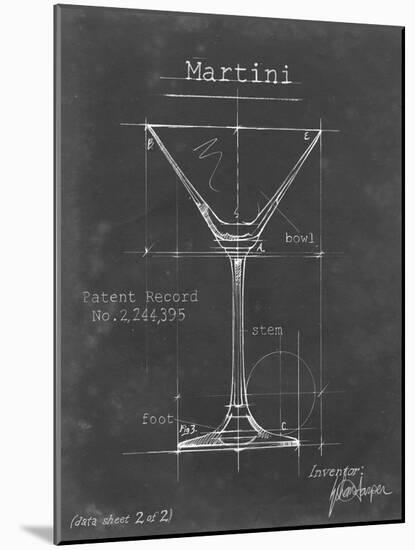 Barware Blueprint V-Ethan Harper-Mounted Art Print