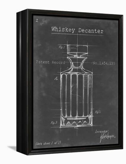 Barware Blueprint VII-Ethan Harper-Framed Stretched Canvas