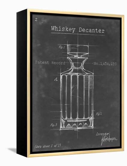 Barware Blueprint VII-Ethan Harper-Framed Stretched Canvas