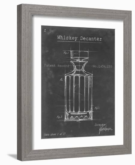 Barware Blueprint VII-Ethan Harper-Framed Art Print