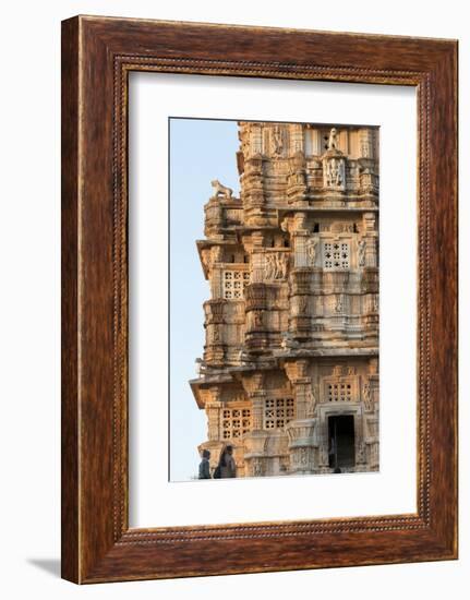 Bas Relief. Chittaurgarh Citadel. 6th Century. Rajasthan. India-Tom Norring-Framed Photographic Print