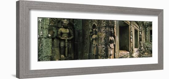 Bas Relief in a Temple, Banteay Kdei, Angkor, Cambodia-null-Framed Photographic Print