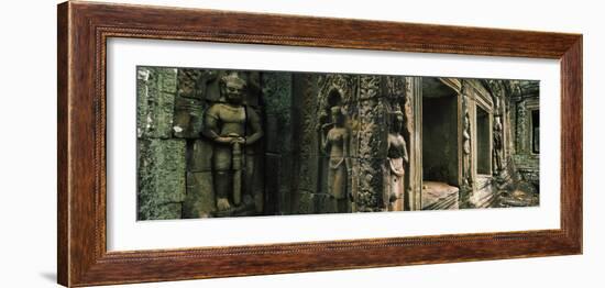 Bas Relief in a Temple, Banteay Kdei, Angkor, Cambodia-null-Framed Photographic Print