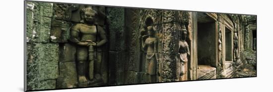 Bas Relief in a Temple, Banteay Kdei, Angkor, Cambodia-null-Mounted Photographic Print