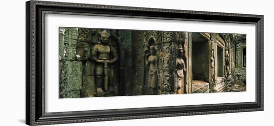 Bas Relief in a Temple, Banteay Kdei, Angkor, Cambodia-null-Framed Photographic Print