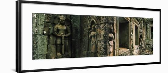 Bas Relief in a Temple, Banteay Kdei, Angkor, Cambodia-null-Framed Photographic Print