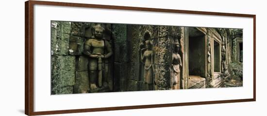 Bas Relief in a Temple, Banteay Kdei, Angkor, Cambodia-null-Framed Photographic Print