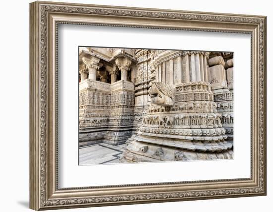 Bas Relief. Jagdish Temple. Udaipur Rajasthan. India-Tom Norring-Framed Photographic Print