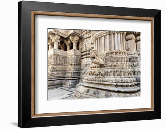 Bas Relief. Jagdish Temple. Udaipur Rajasthan. India-Tom Norring-Framed Photographic Print