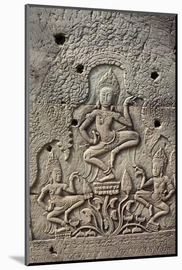 Bas-Relief of Apsara, Angkor World Heritage Site-David Wall-Mounted Photographic Print