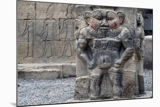 Bas-Relief of God Bes-null-Mounted Giclee Print