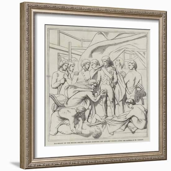 Bas-Relief of the Nelson Column-null-Framed Giclee Print