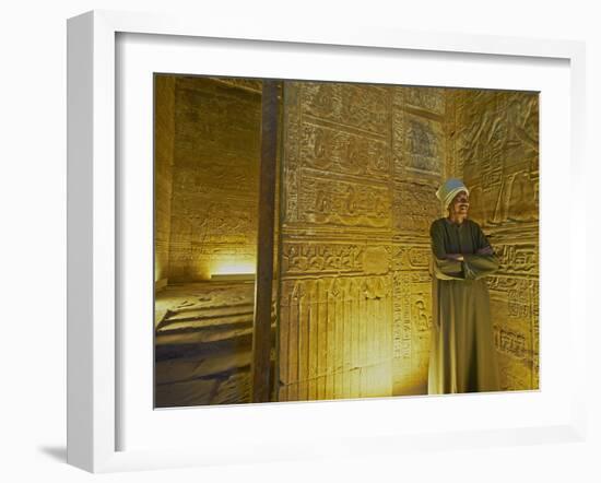 Bas Relief on the Walls of the Temple of Horus, Edfu, Egypt, North Africa, Africa-Tuul-Framed Photographic Print