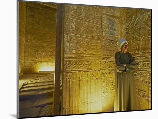 Bas Relief on the Walls of the Temple of Horus, Edfu, Egypt, North Africa, Africa-Tuul-Mounted Photographic Print