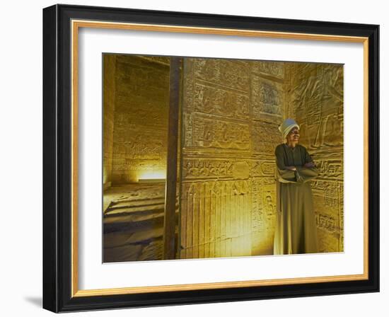 Bas Relief on the Walls of the Temple of Horus, Edfu, Egypt, North Africa, Africa-Tuul-Framed Photographic Print