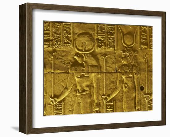 Bas Relief on the Walls, Temple of Horus, Edfu, Egypt, North Africa, Africa-Tuul-Framed Photographic Print