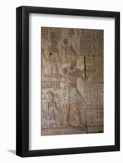 Bas-Reliefs Inside the Temple of Opet, Karnak Temple, Luxor, Thebes, Egypt, North Africa, Africa-Richard Maschmeyer-Framed Photographic Print