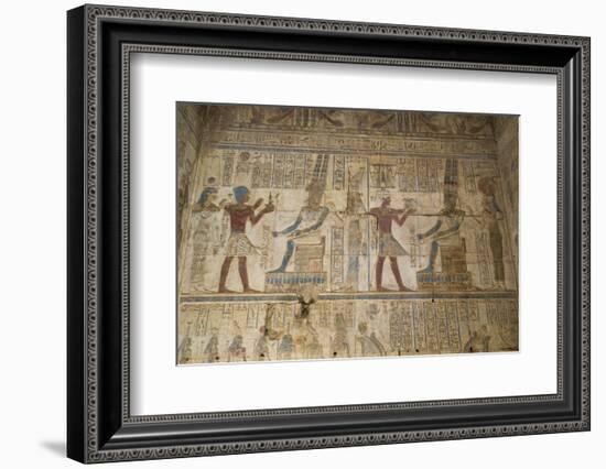 Bas-Reliefs Inside the Temple of Opet, Karnak Temple, Luxor, Thebes, Egypt, North Africa, Africa-Richard Maschmeyer-Framed Photographic Print