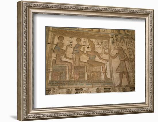 Bas-Reliefs, Medinet Habu (Mortuary Temple of Ramses Iii), West Bank-Richard Maschmeyer-Framed Photographic Print