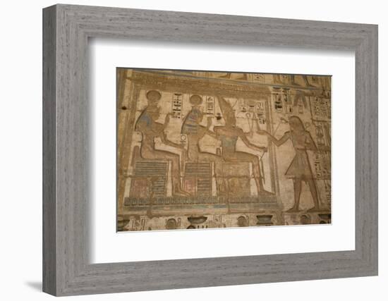 Bas-Reliefs, Medinet Habu (Mortuary Temple of Ramses Iii), West Bank-Richard Maschmeyer-Framed Photographic Print