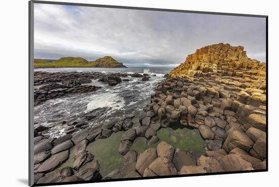 Basalt at the Giant's Causeway near in County Antrim, Northern, Ireland-Chuck Haney-Mounted Photographic Print