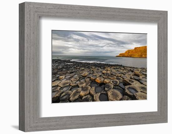 Basalt at the Giant's Causeway near in County Antrim, Northern Ireland-Chuck Haney-Framed Photographic Print