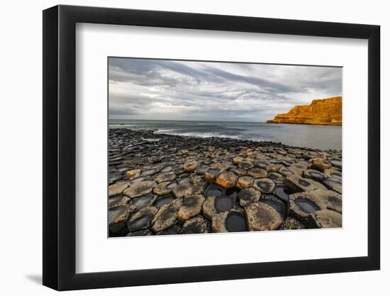 Basalt at the Giant's Causeway near in County Antrim, Northern Ireland-Chuck Haney-Framed Photographic Print