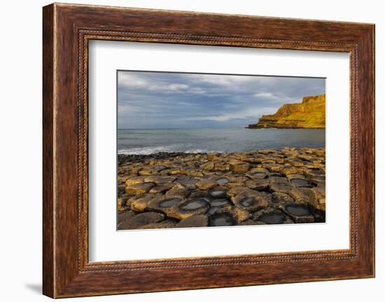 Basalt at the Giant's Causeway near in County Antrim, Northern Ireland-Chuck Haney-Framed Photographic Print