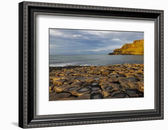 Basalt at the Giant's Causeway near in County Antrim, Northern Ireland-Chuck Haney-Framed Photographic Print