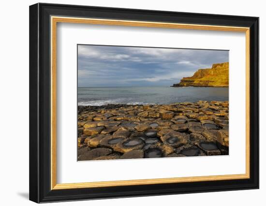 Basalt at the Giant's Causeway near in County Antrim, Northern Ireland-Chuck Haney-Framed Photographic Print