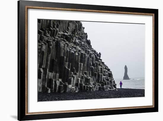 Basalt Columns at the Beach, Vik I Myrdal, Iceland, Polar Regions-Yadid Levy-Framed Photographic Print