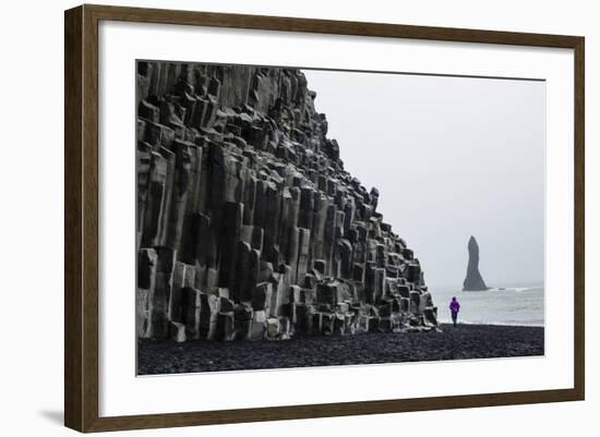 Basalt Columns at the Beach, Vik I Myrdal, Iceland, Polar Regions-Yadid Levy-Framed Photographic Print